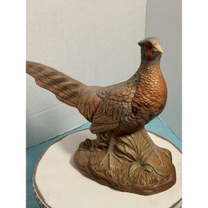 Vintage 1970's Ceramic Holland Mold Pheasant Hen Hand Painted No Chips Or Cracks